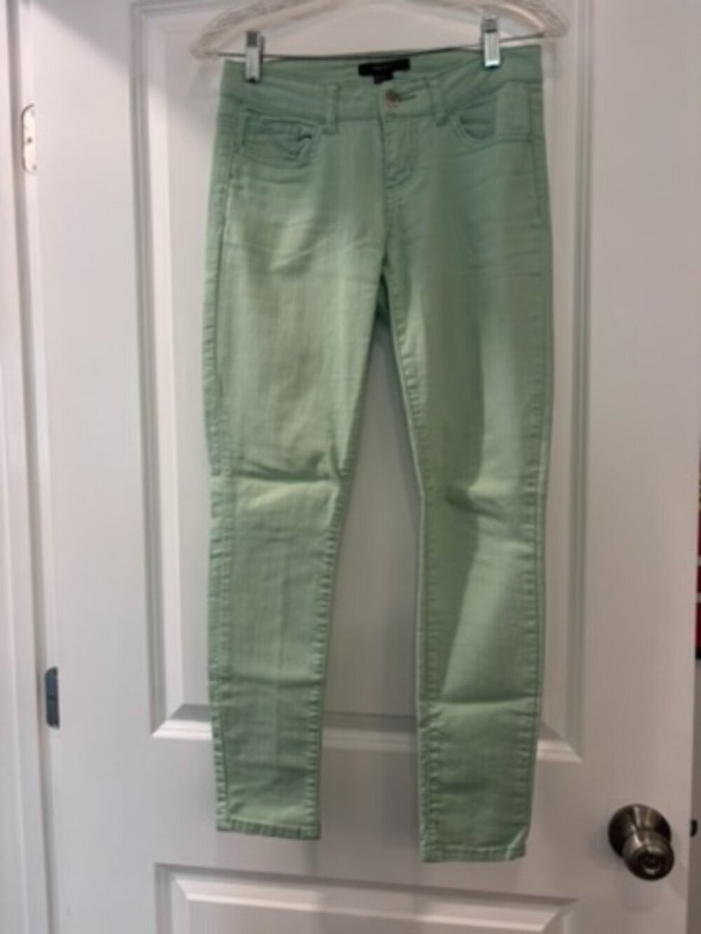 Forever 21 Mint Green Skinny Jeans